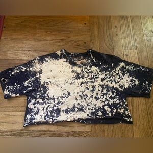 Champion Blue and Cream Tie-Dye Tee